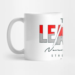 LEADER never give up Mug